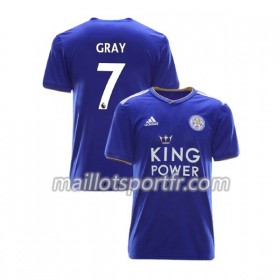 Maillot de Foot Leicester City Demarai Gray 7 Domicile 2018/19